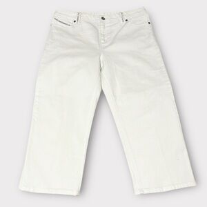 Sport Collection White Wide-Leg Jeans Sz 12